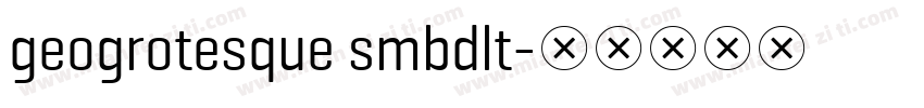 geogrotesque smbdlt字体转换